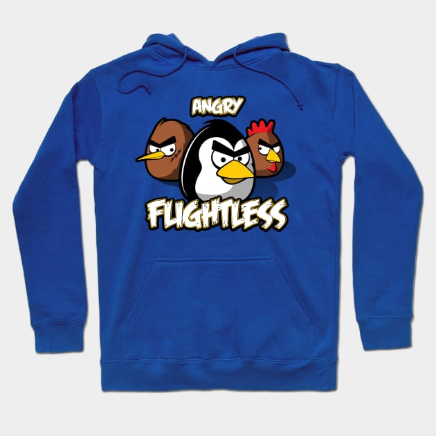 Angry flightless Hoodie by raxarts